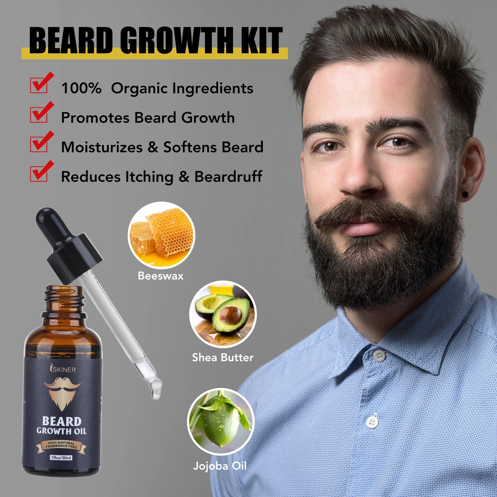Complete Beard Grooming Kit