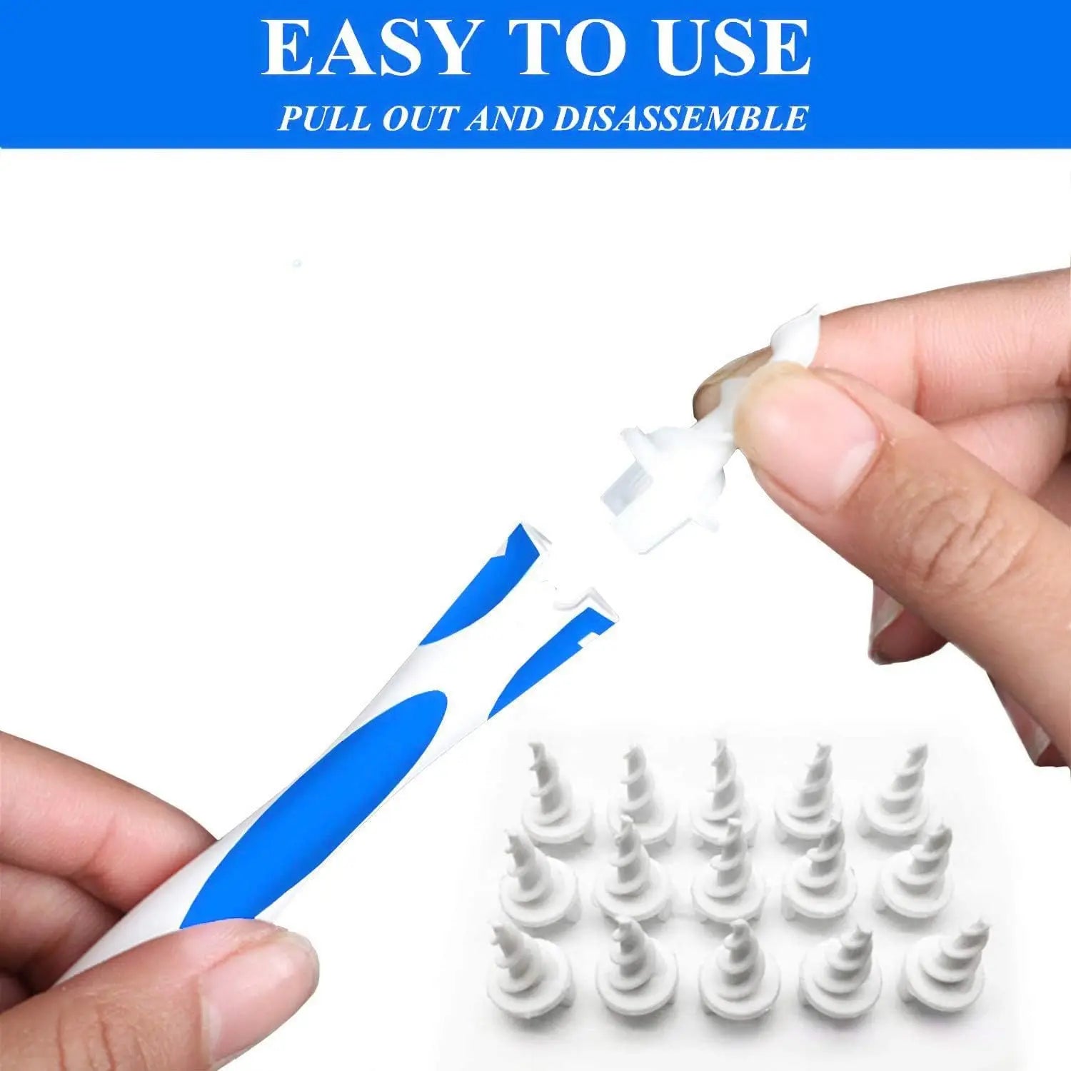 16-Head Spiral Ear Cleaner